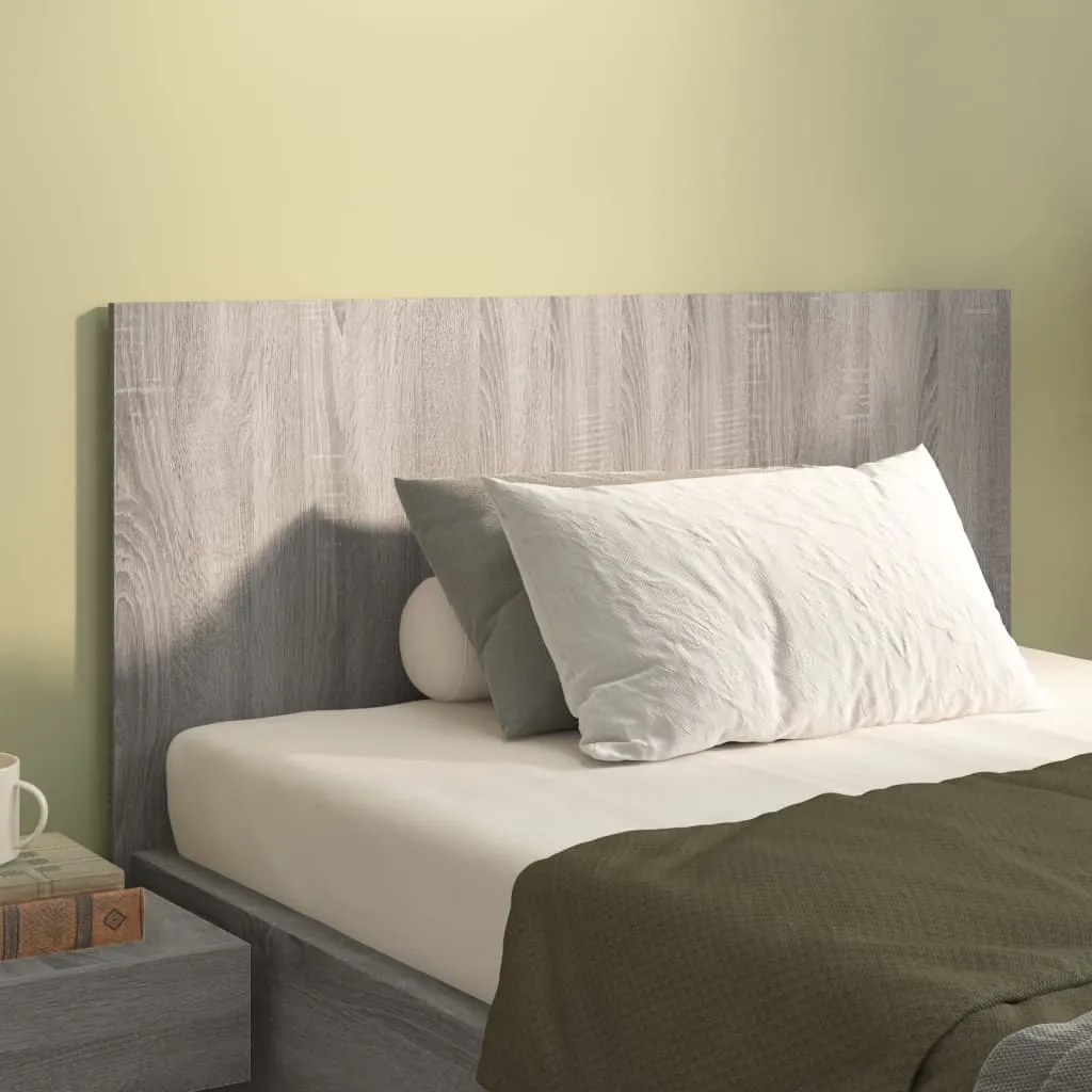 vidaXL Testiera Letto Grigio Sonoma 120x1,5x80 cm Legno Ingegnerizzato