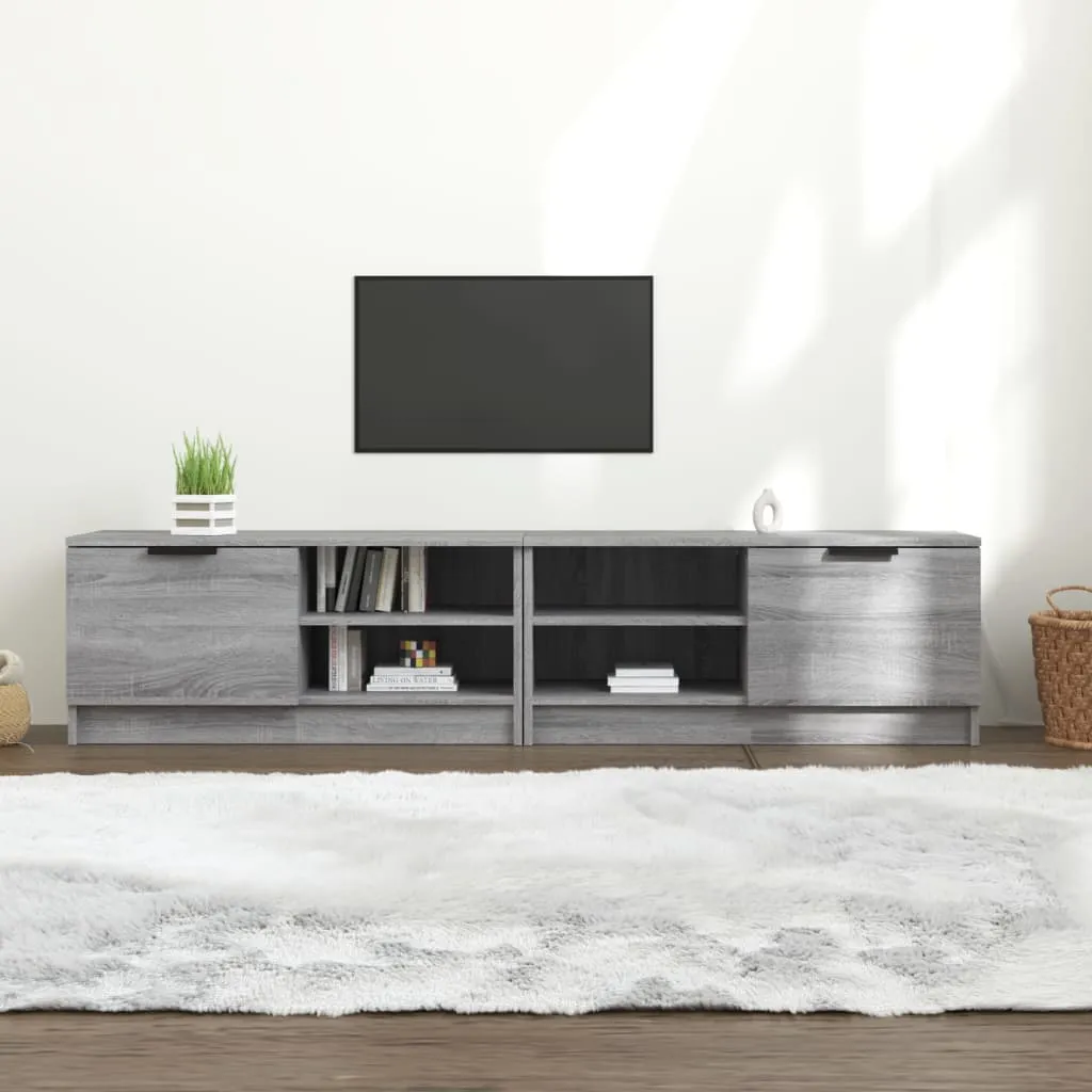 vidaXL Mobili TV 2 pz Grigio Sonoma 80x35x36,5 cm in Legno Multistrato