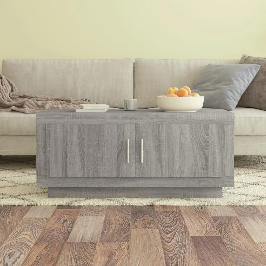 vidaXL Tavolino da Salotto Grigio Sonoma 102x50x45cm Legno Multistrato