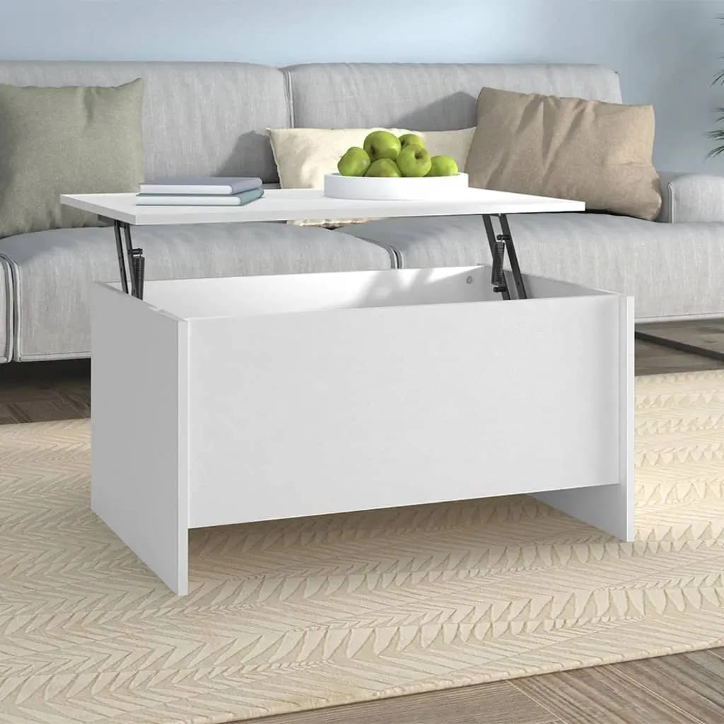 vidaXL Tavolino da Salotto Bianco 80x55,5x41,5 cm in Legno Multistrato