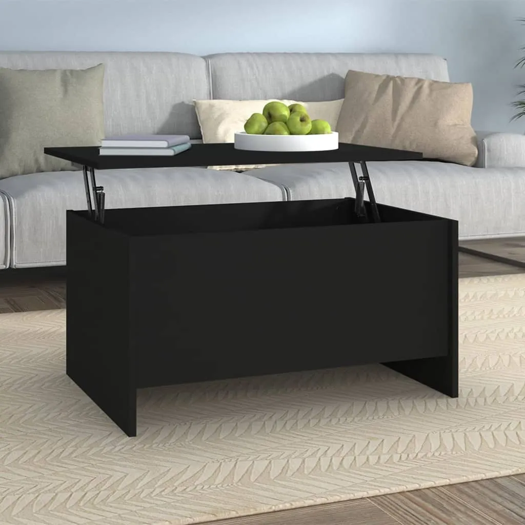 vidaXL Tavolino da Salotto Nero 80x55,5x41,5 cm in Legno Multistrato