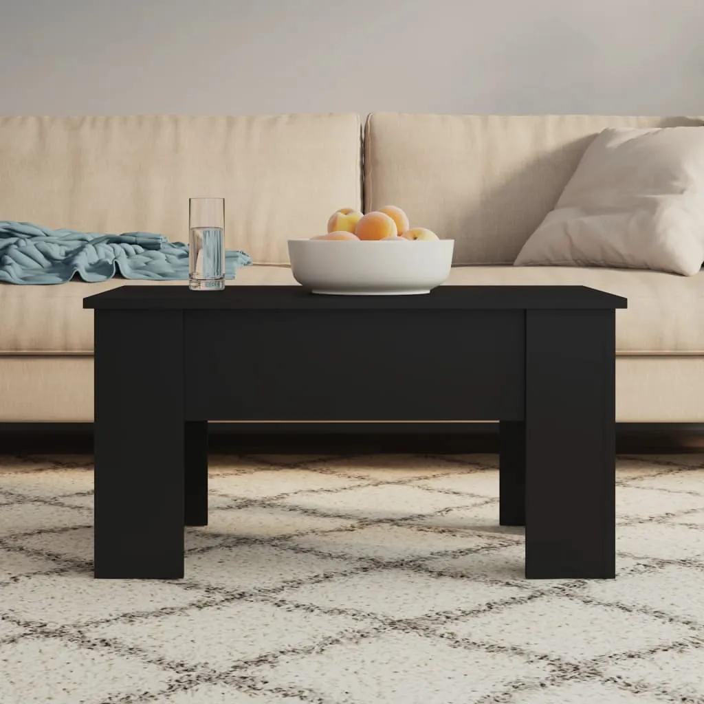 vidaXL Tavolino da Salotto Nero 79x49x41 cm in Legno Multistrato