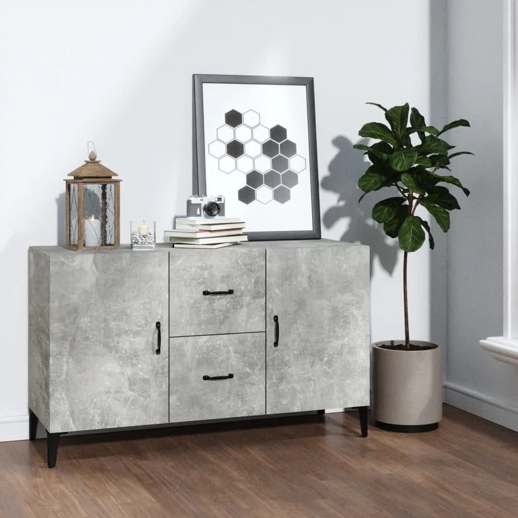 vidaXL Credenza Grigio Cemento 100x36x60 cm in Legno Multistrato