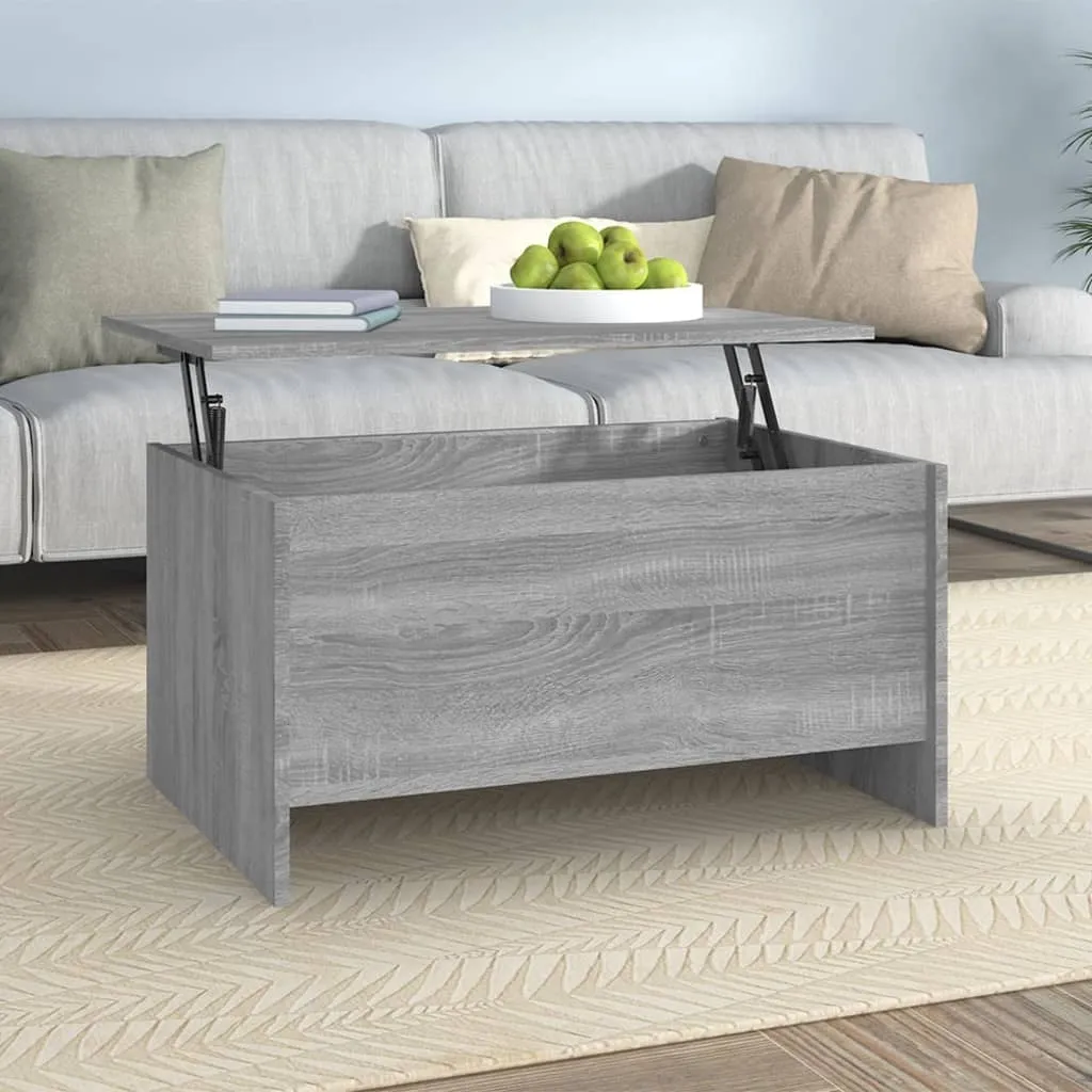 vidaXL Tavolino Salotto Grigio Sonoma 80x55,5x41,5cm Legno Multistrato