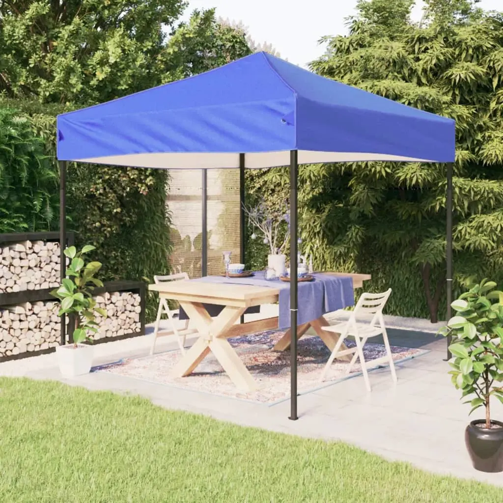 Tenda per Feste Pieghevole Blu 2x2 m