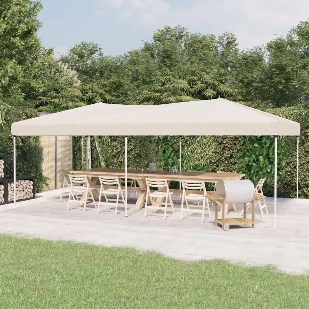 vidaXL Tenda per Feste Pieghevole Crema 3x6 m