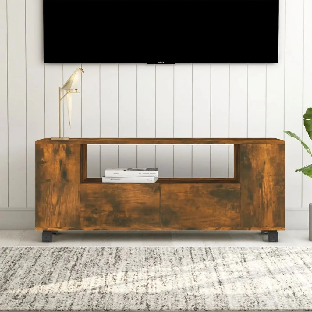 vidaXL Mobile Porta TV Rovere Fumo 120x35x48 cm in Legno Multistrato