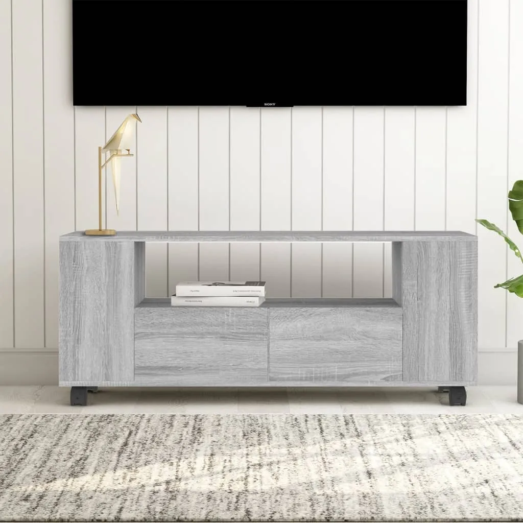 vidaXL Mobile TV Grigio Sonoma 120x35x48 cm in Legno Multistrato