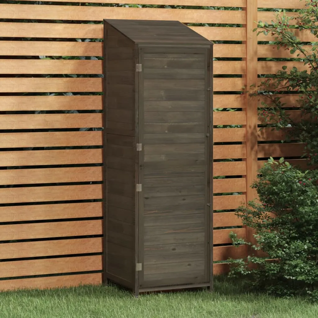 vidaXL Capanno Giardino Antracite 55x52x174,5 cm Legno Massello Abete