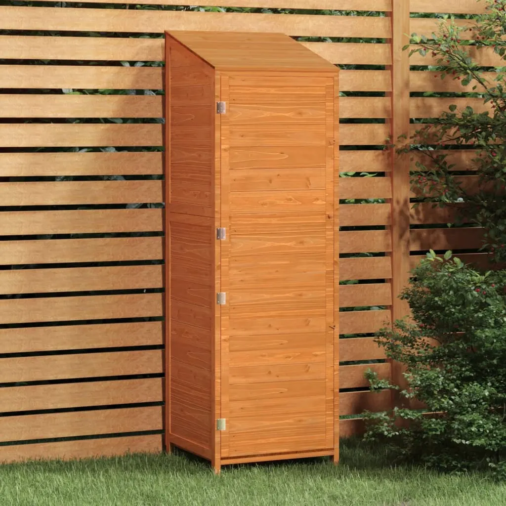 vidaXL Capanno da Giardino Marrone 55x52x174,5 cm Legno Massello Abete