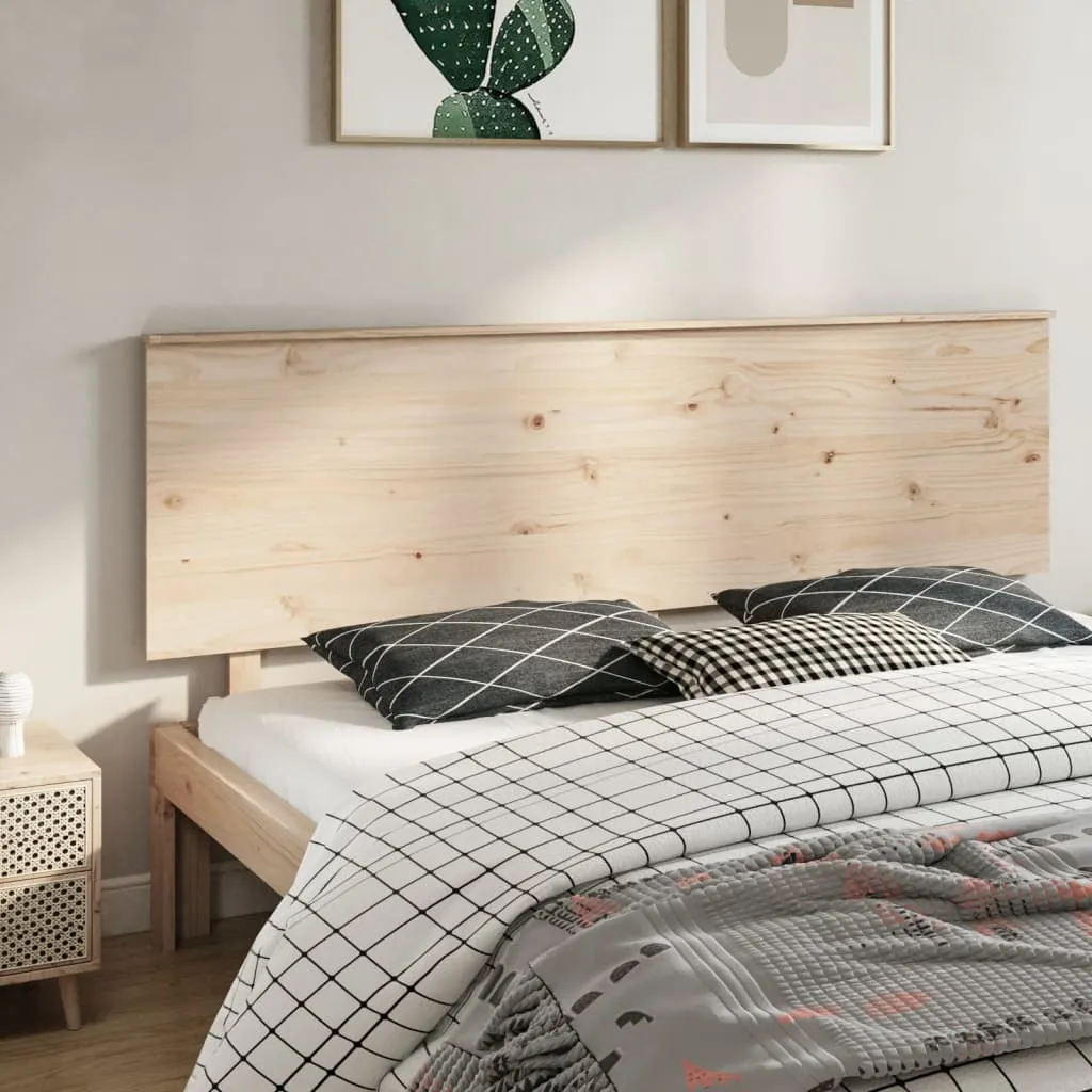 vidaXL Testiera per Letto 204x6x82,5cm Legno Massello di Pino