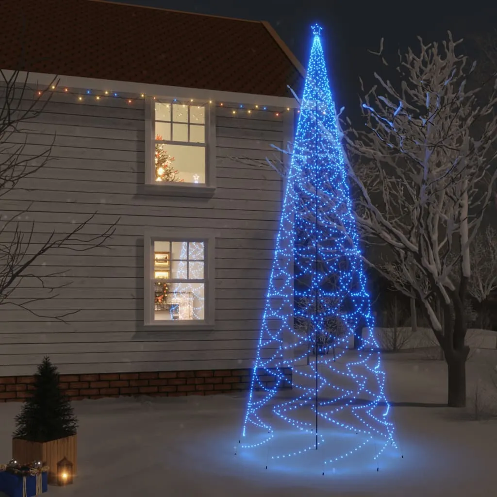 vidaXL Albero di Natale con Puntale Blu 3000 LED 800 cm