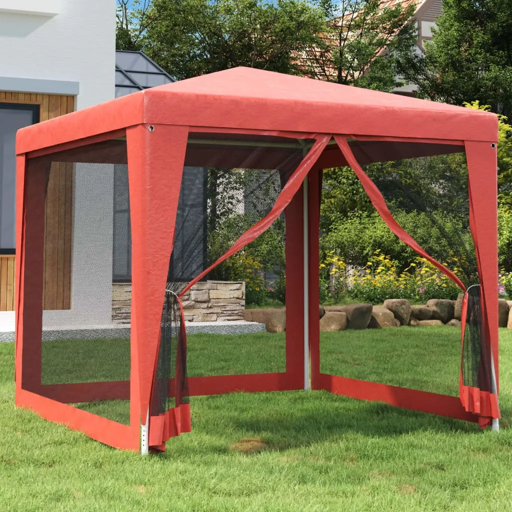 vidaXL Tenda per Feste con Pareti Laterali in Rete 2,5x2,5 m HDPE