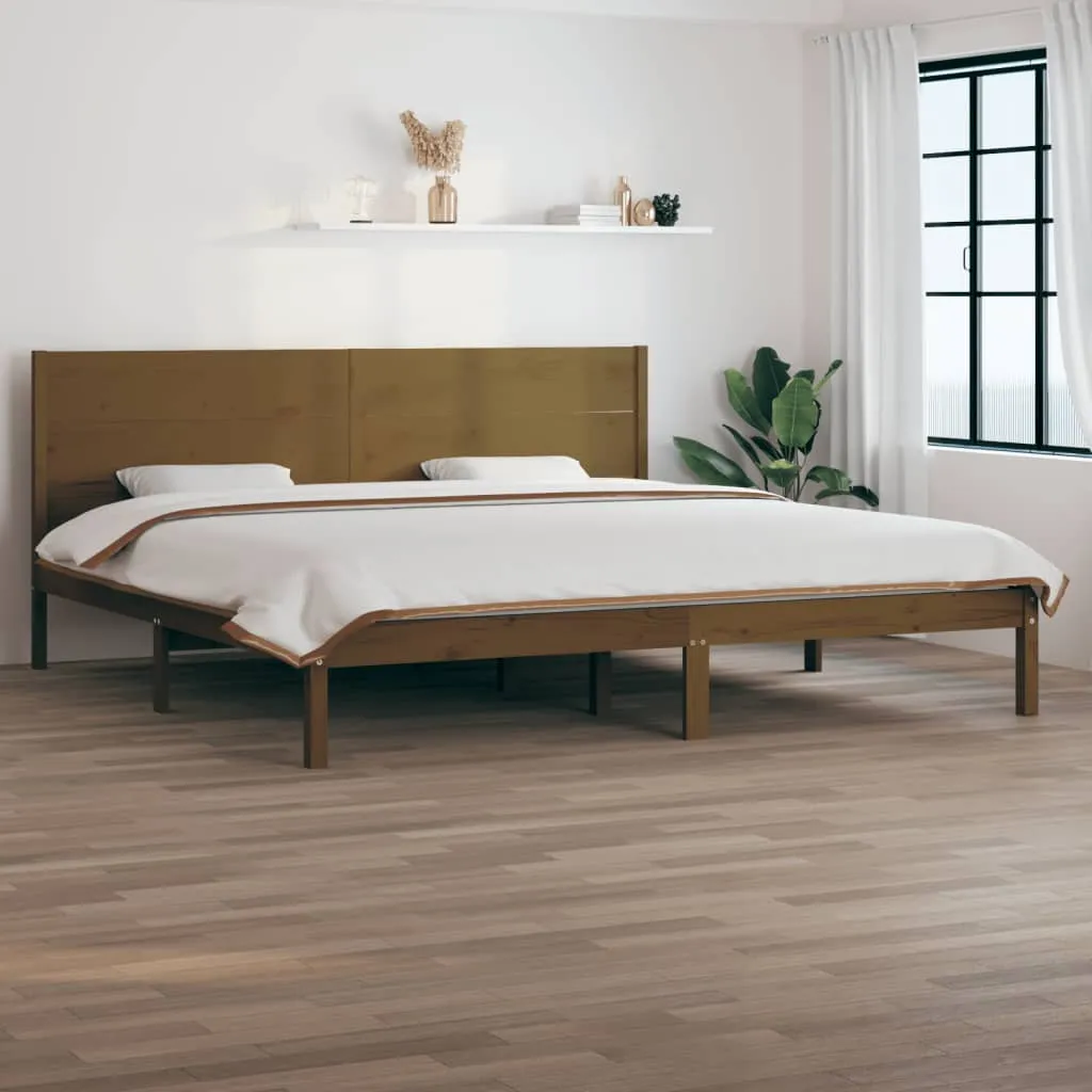 vidaXL Giroletto Miele in Legno Massello 180x200 cm Super King