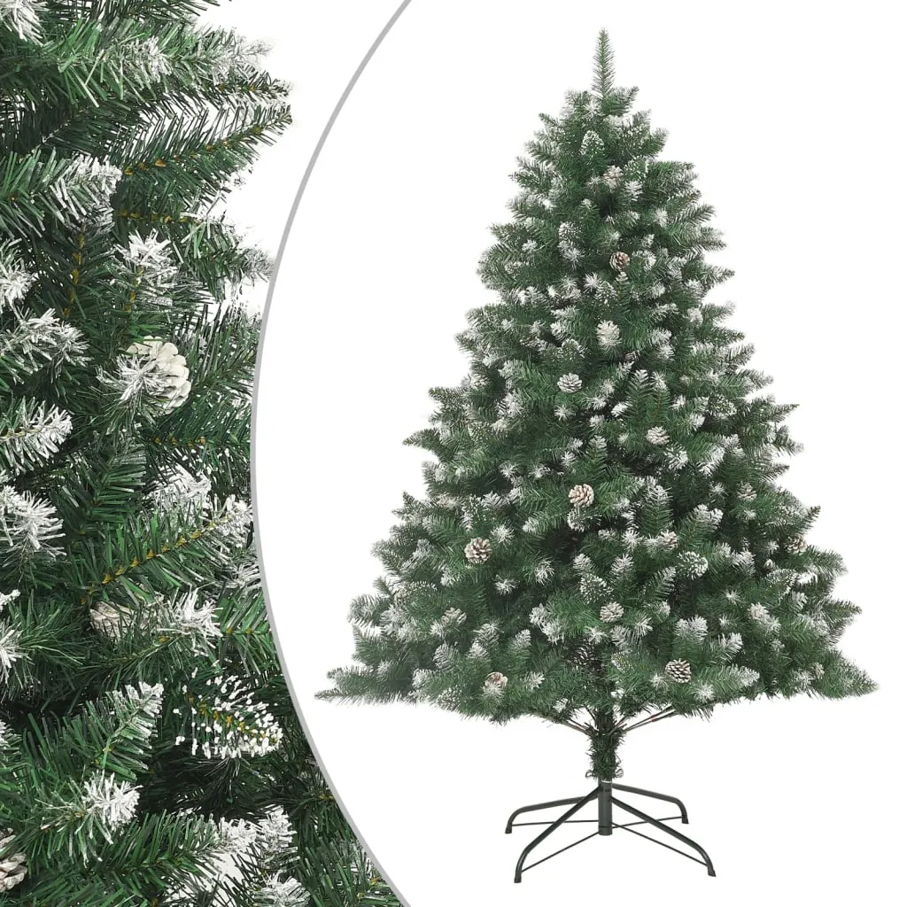 vidaXL Albero di Natale Artificiale con Base 210 cm PVC