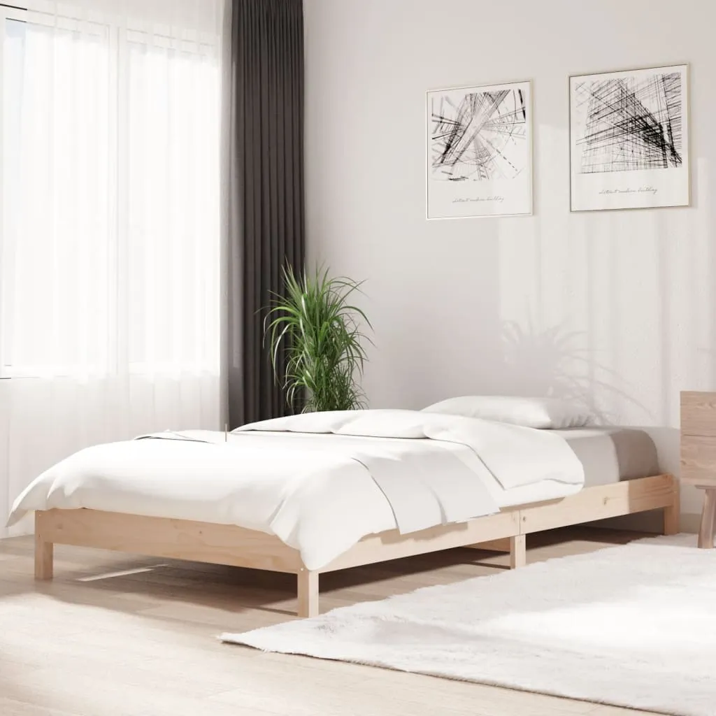 vidaXL Letto Impilabile 90x190 cm in Legno Massello di Pino