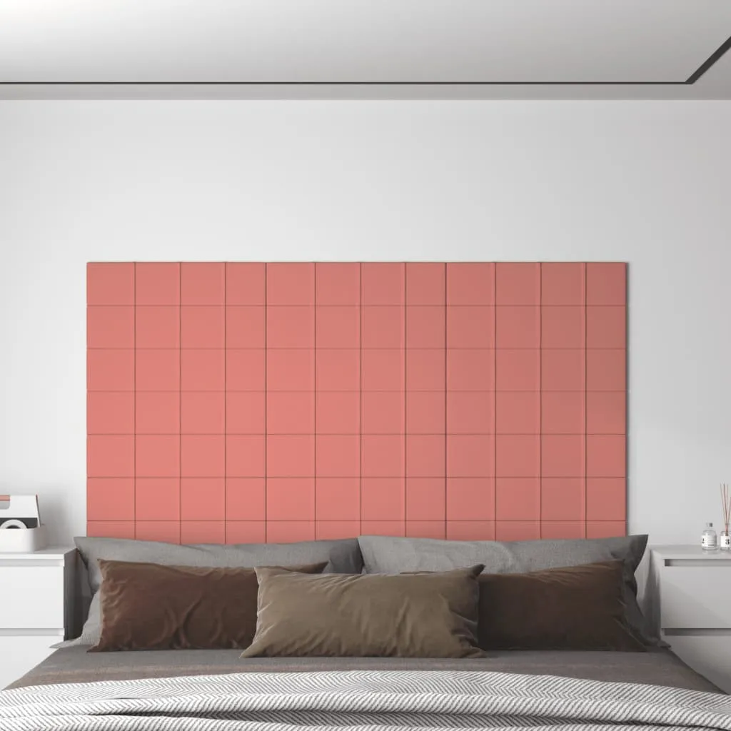 vidaXL Pannelli Murali 12 pz Rosa 60x30 cm in Velluto 2,16 m²