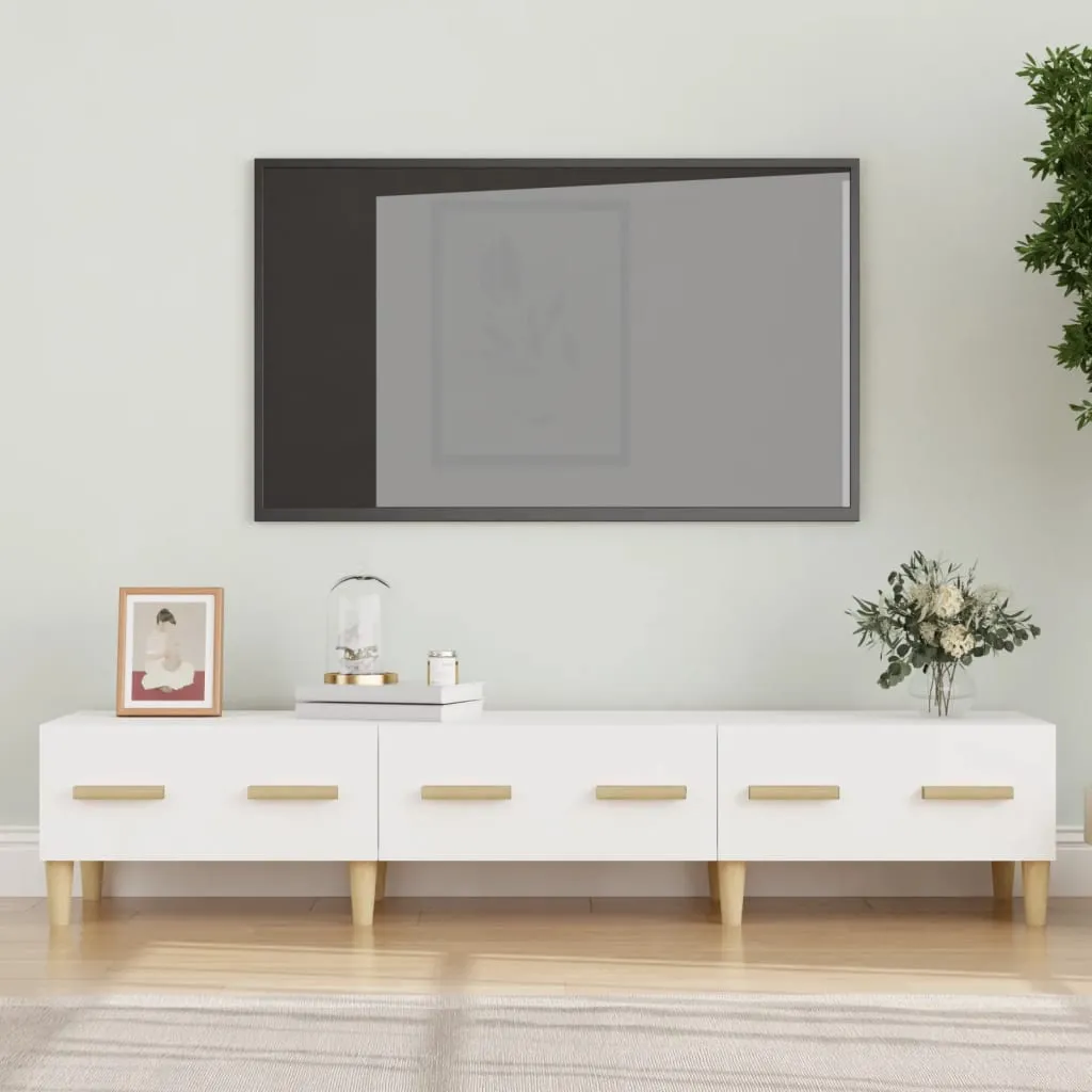 vidaXL Mobile Porta TV Bianco 150x34,5x30 cm in Legno Multistrato