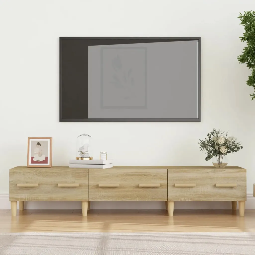 vidaXL Mobile Porta TV Rovere Sonoma 150x34,5x30 cm Legno Multistrato