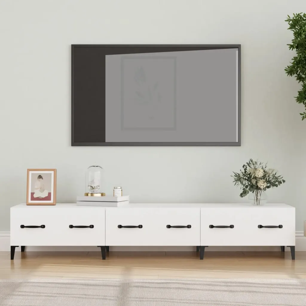 vidaXL Mobile Porta TV Bianco 150x34,5x30 cm in Legno Multistrato