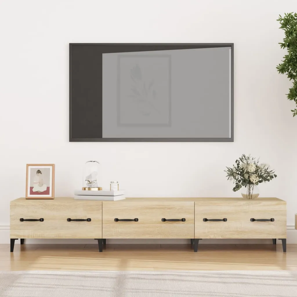 vidaXL Mobile Porta TV Rovere Sonoma 150x34,5x30 cm Legno Multistrato