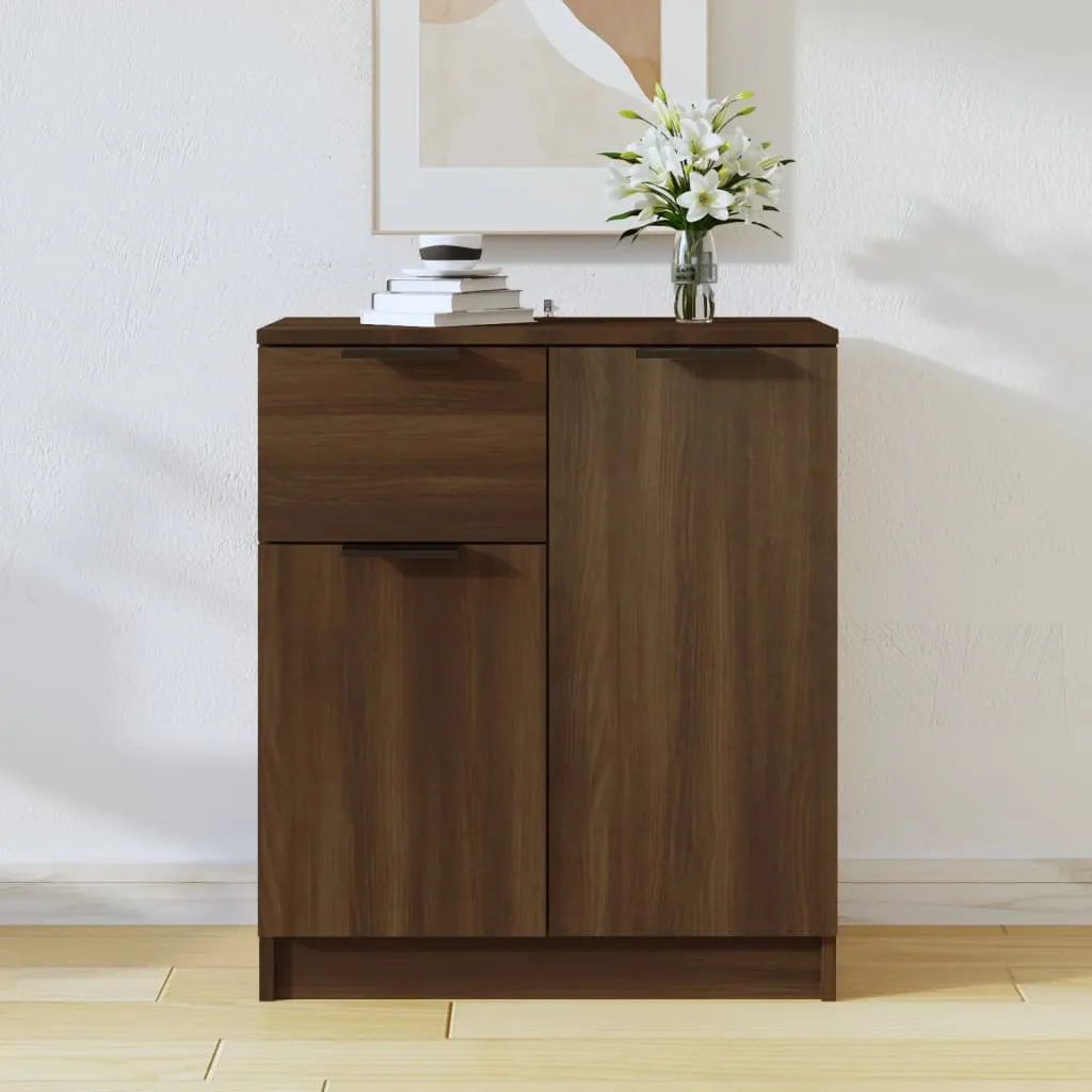 vidaXL Credenza Rovere Marrone 60x30x70 cm in Legno Multistrato