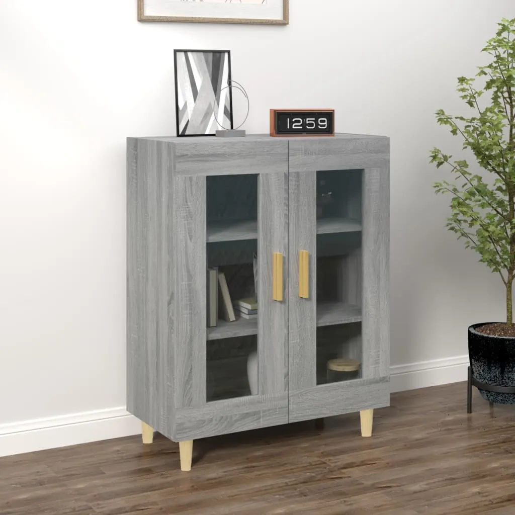 vidaXL Credenza Grigio Sonoma 69,5x34x90 cm in Legno Multistrato