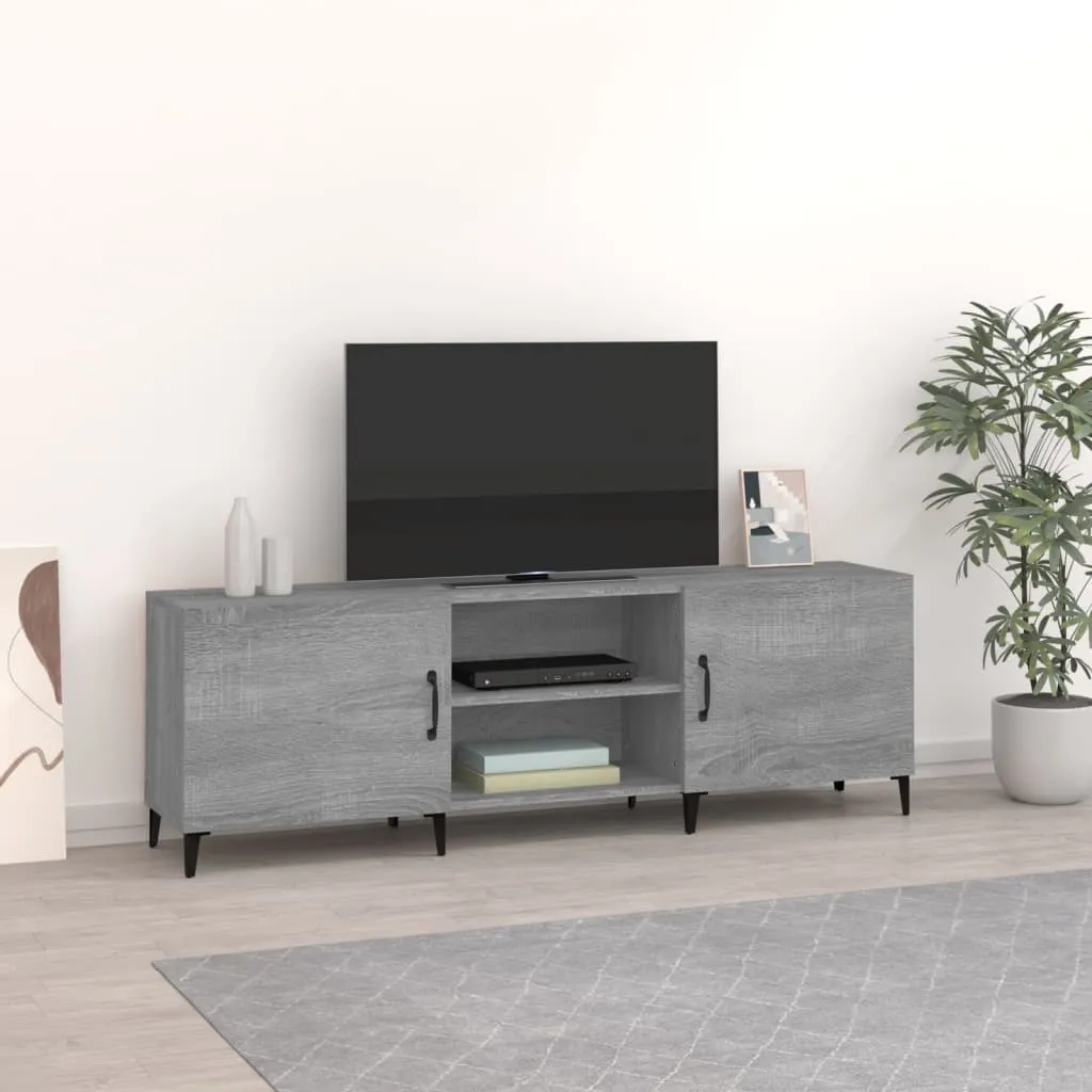 vidaXL Mobile Porta TV Grigio Sonoma 150x30x50 cm in Legno Multistrato