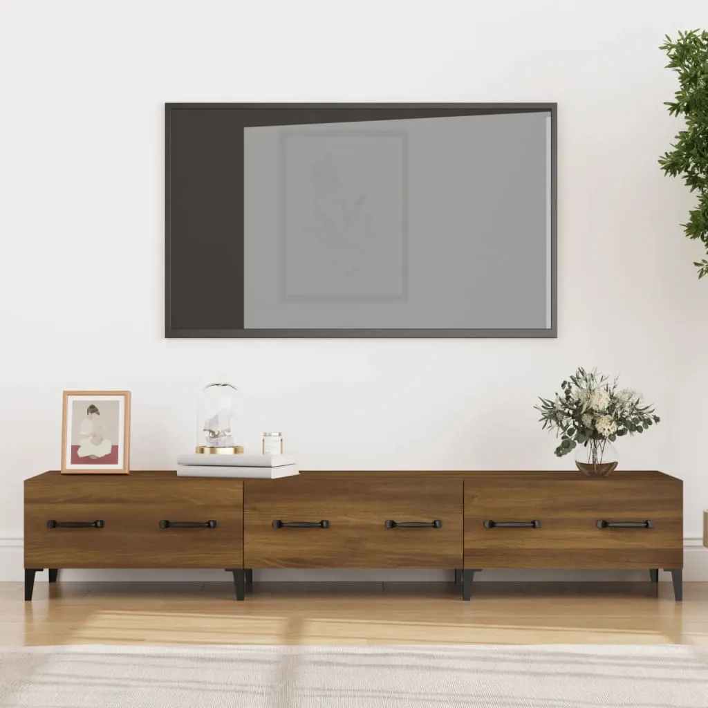 vidaXL Mobile TV Rovere Marrone 150x34,5x30 cm in Legno Multistrato