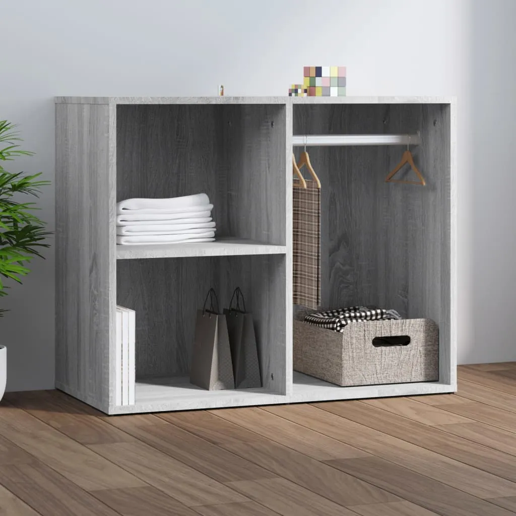 vidaXL Armadietto Cosmetici Grigio Sonoma 80x40x65cm Legno Multistrato