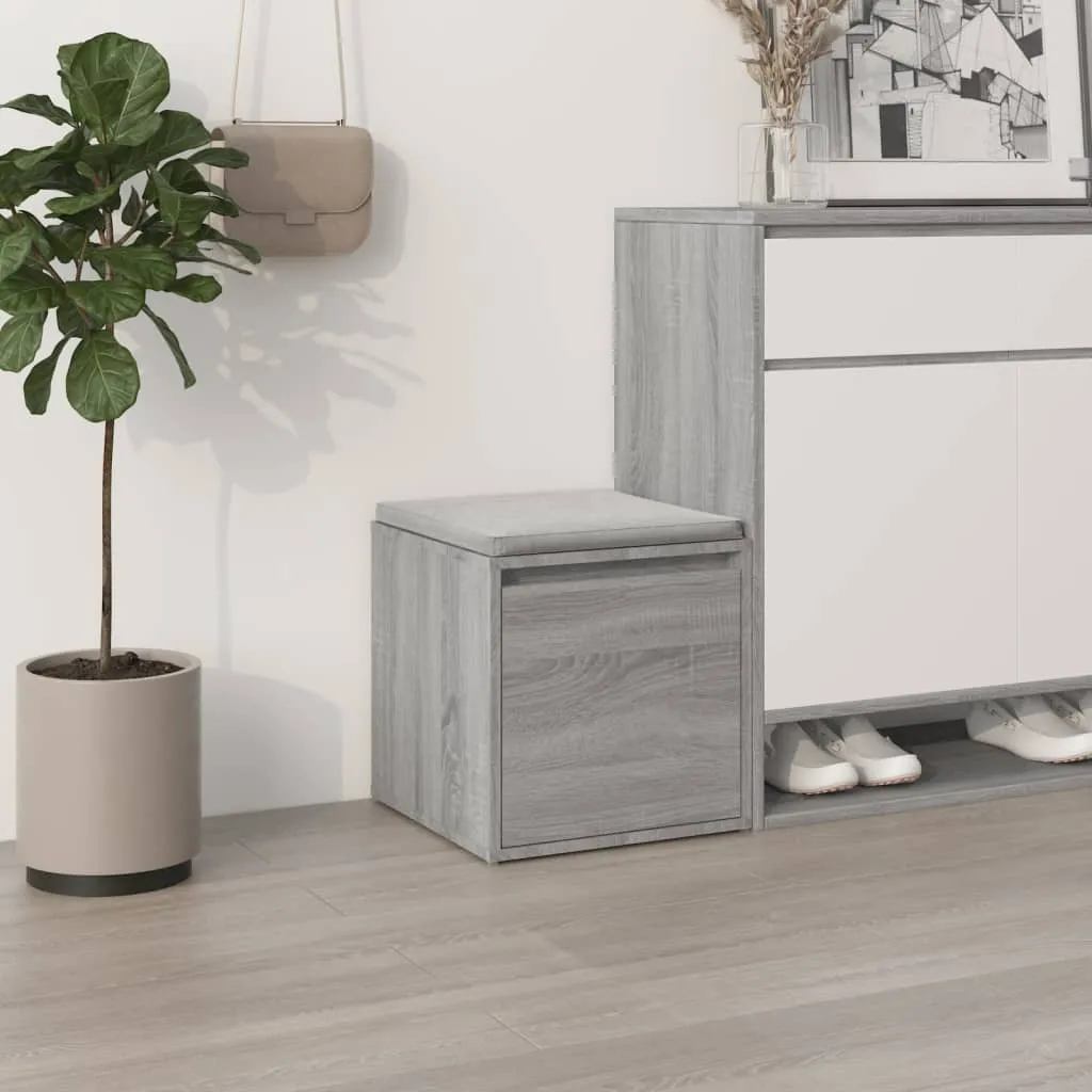 vidaXL Cassetto Contenitore Grigio Sonoma 40,5x40x40 cm in Multistrato