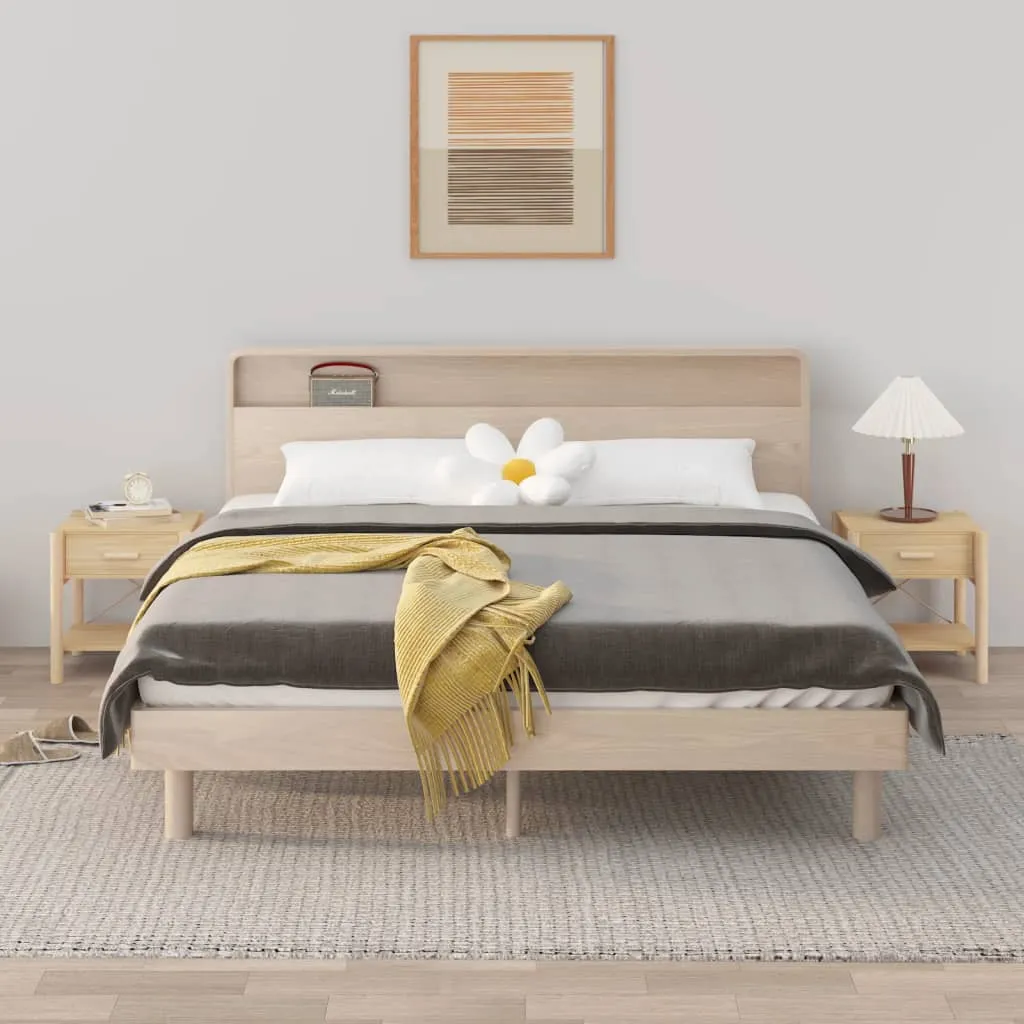 vidaXL Tavolini da Letto 2pz 42x38x45 cm in Legno Multistrato