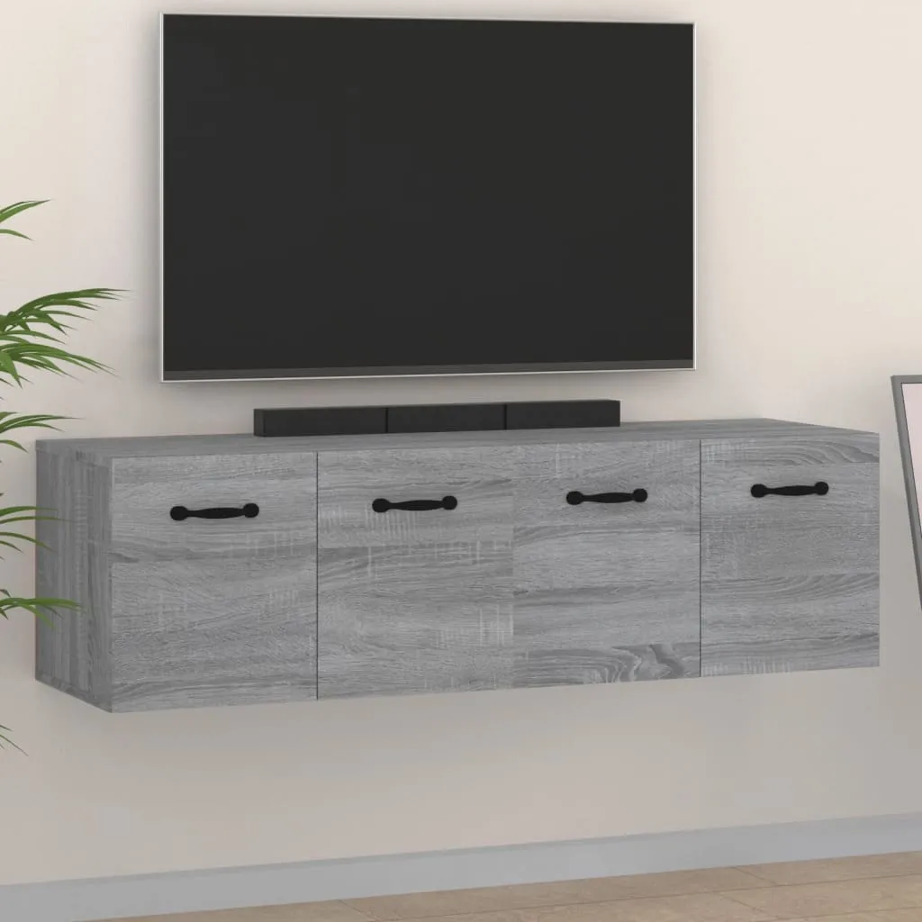 vidaXL Mobili Parete 2 pz Grigio Sonoma 80x35x36,5cm Legno Multistrato