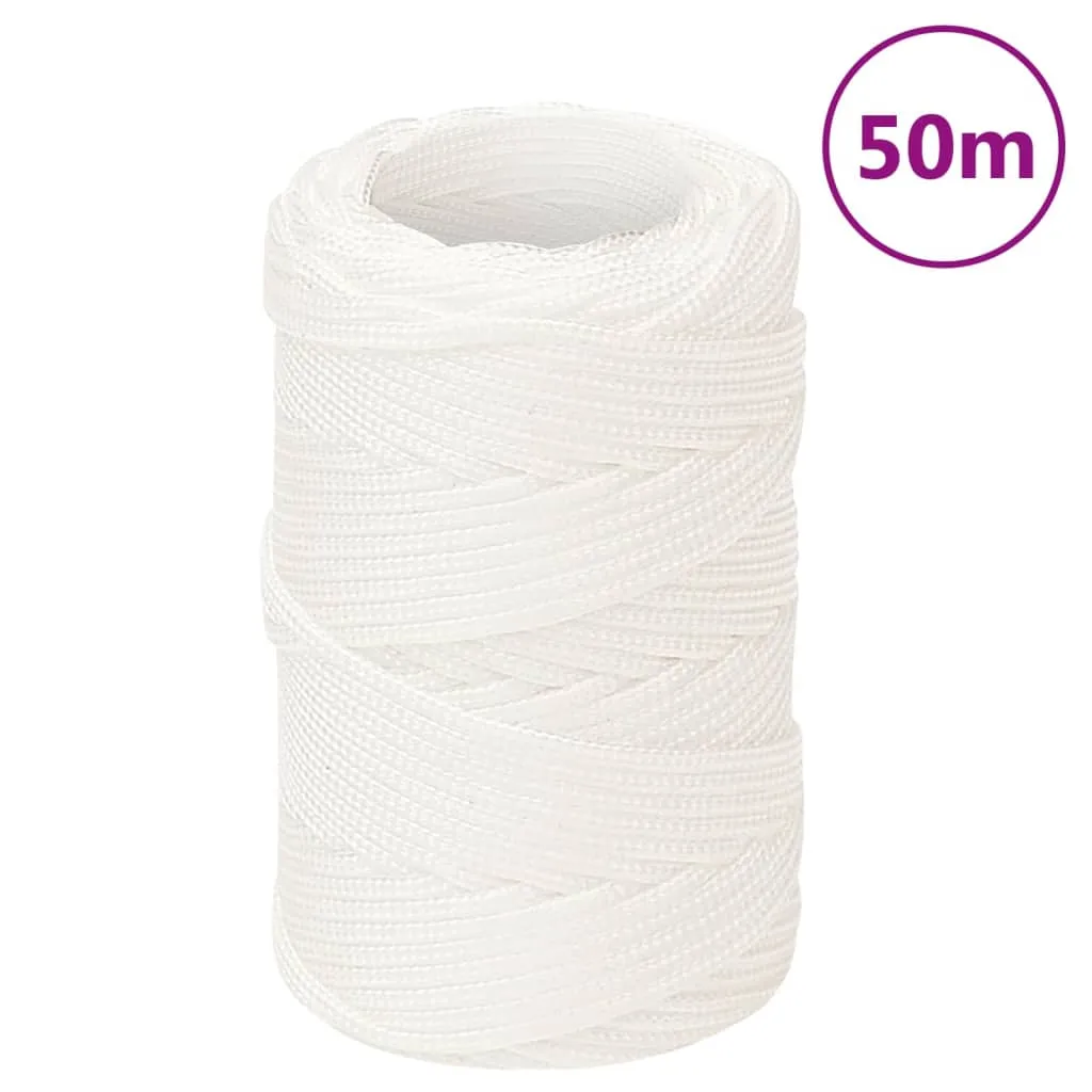 vidaXL Corda Nautica Completamente Bianca 2 mm 50 m in Polipropilene