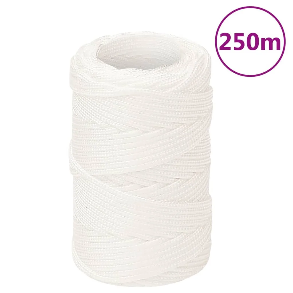 vidaXL Corda Nautica Completamente Bianca 2 mm 250 m in Polipropilene