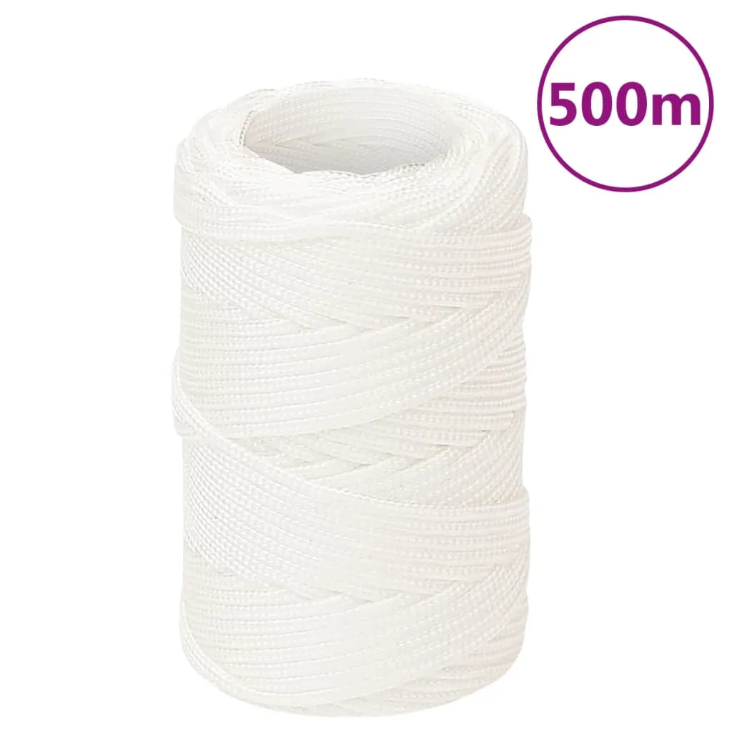 vidaXL Corda Nautica Completamente Bianca 2 mm 500 m in Polipropilene