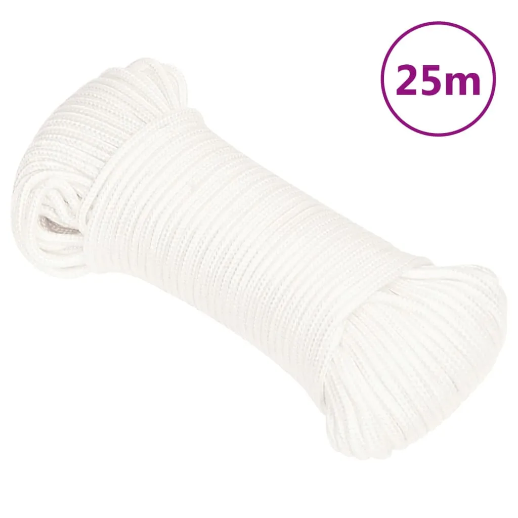 vidaXL Corda Nautica Completamente Bianca 3 mm 25 m in Polipropilene