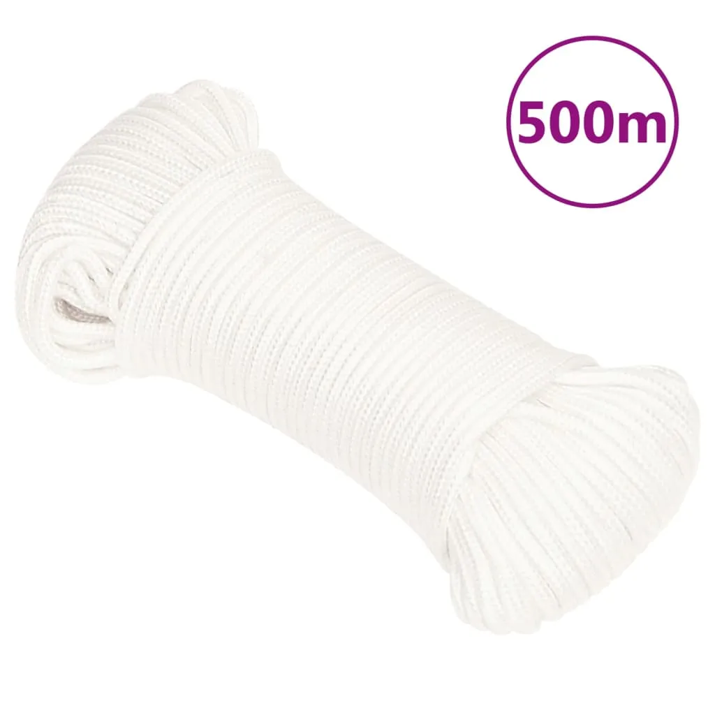 vidaXL Corda Nautica Completamente Bianca 4 mm 500 m in Polipropilene