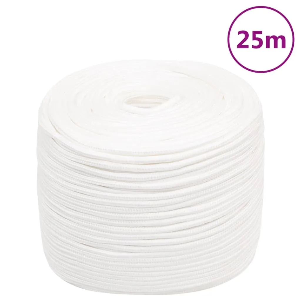 vidaXL Corda Nautica Completamente Bianca 6 mm 25 m in Polipropilene