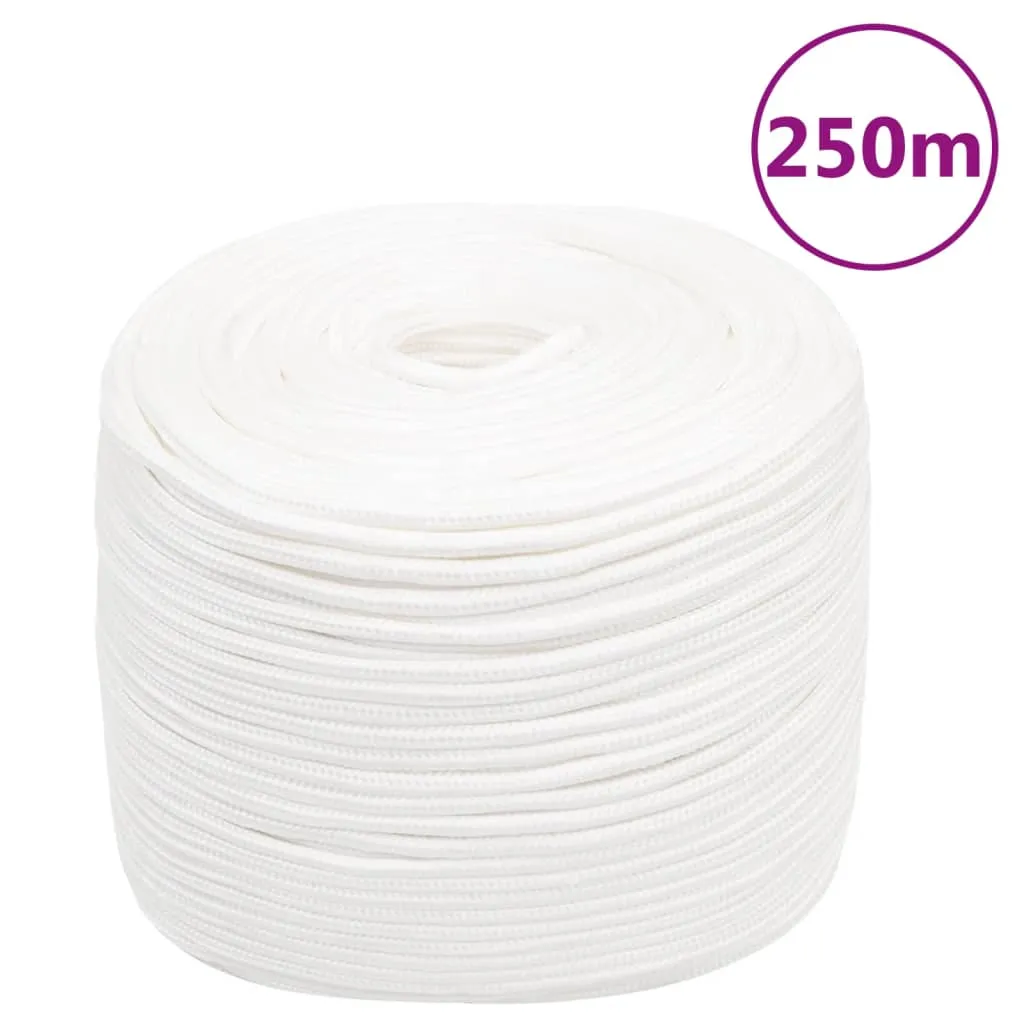 vidaXL Corda Nautica Completamente Bianca 6 mm 250 m in Polipropilene