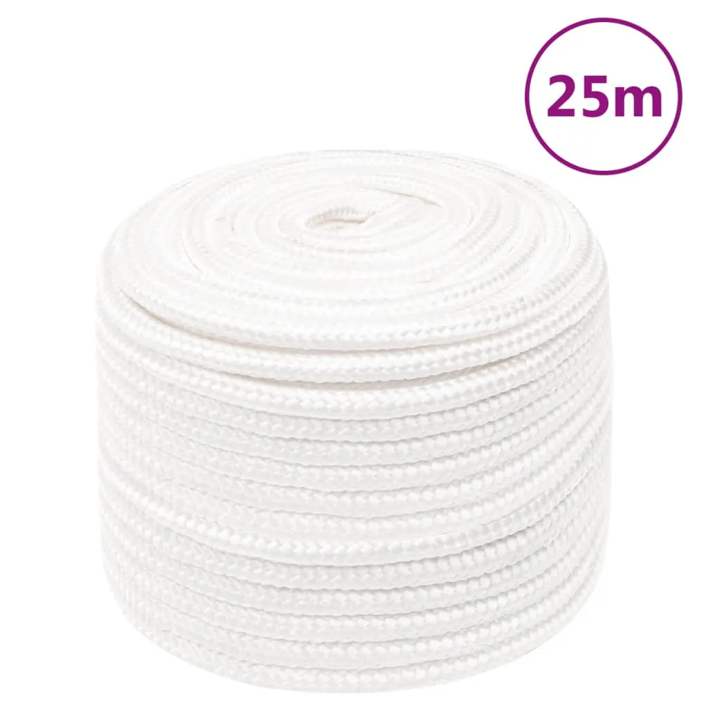 vidaXL Corda Nautica Completamente Bianca 12 mm 25 m in Polipropilene