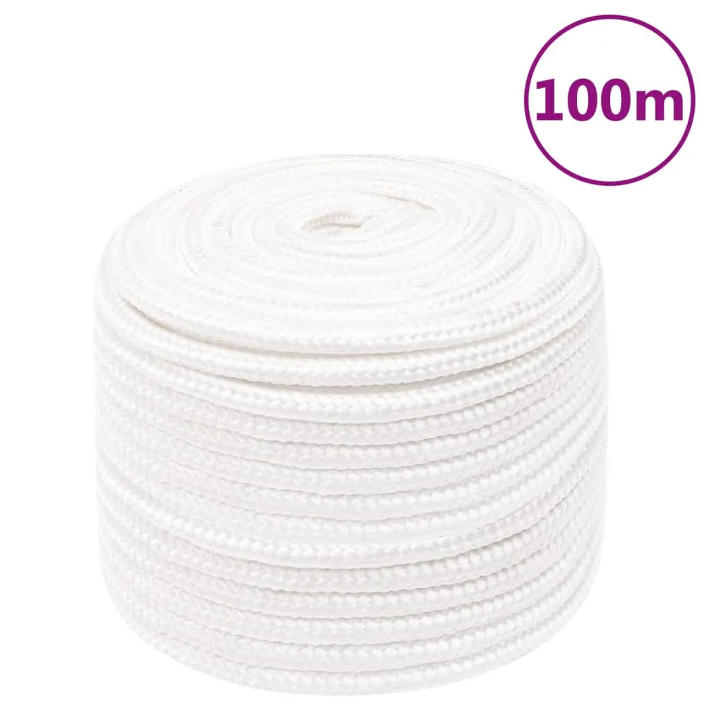 vidaXL Corda Nautica Completamente Bianca 12 mm 100 m in Polipropilene