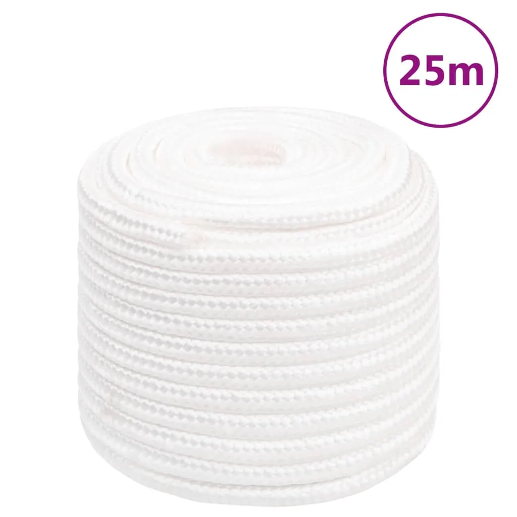 vidaXL Corda Nautica Completamente Bianca 16 mm 25 m in Polipropilene