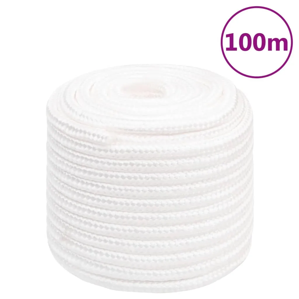 vidaXL Corda Nautica Completamente Bianca 16 mm 100 m in Polipropilene