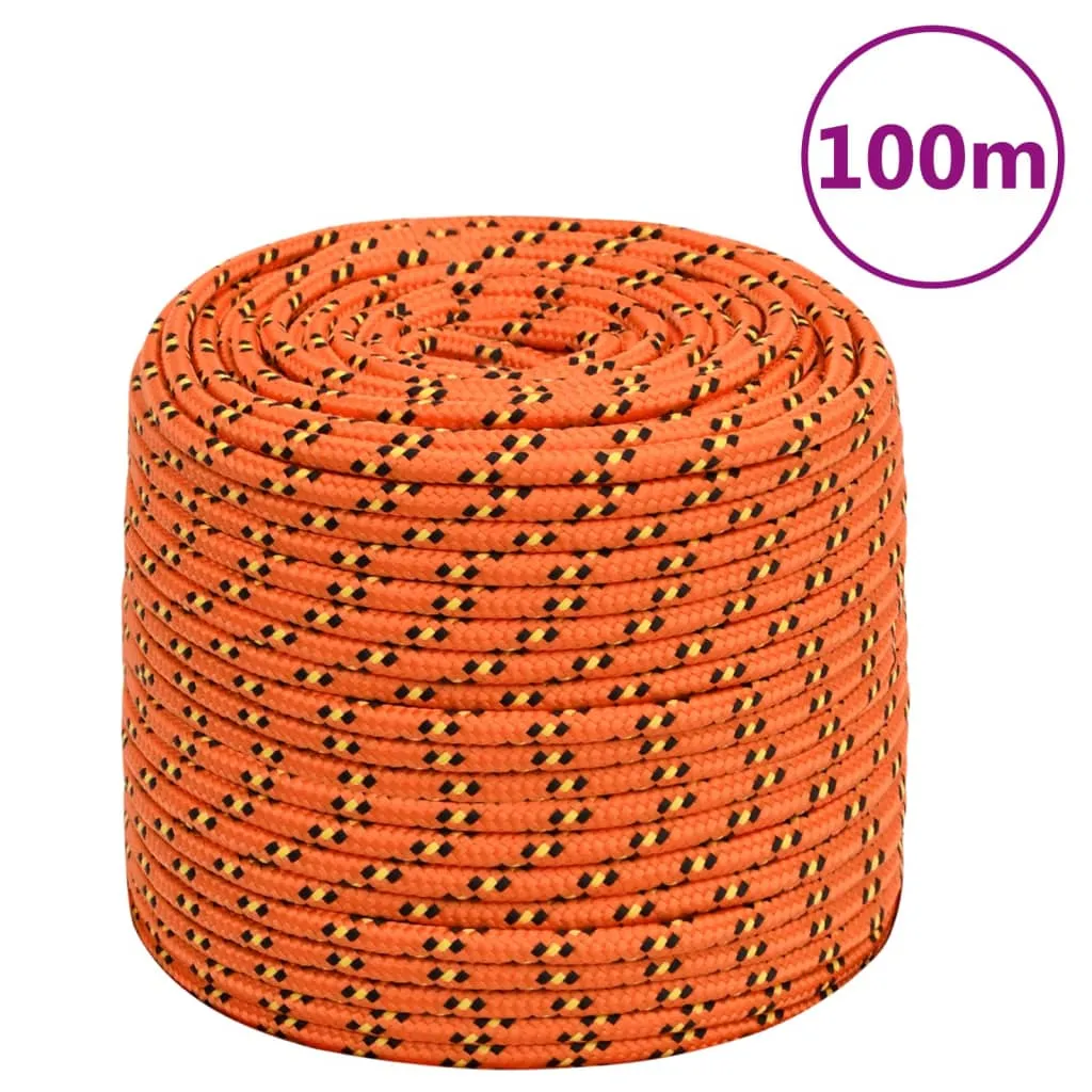 vidaXL Corda Nautica Arancione 6 mm 100 m in Polipropilene