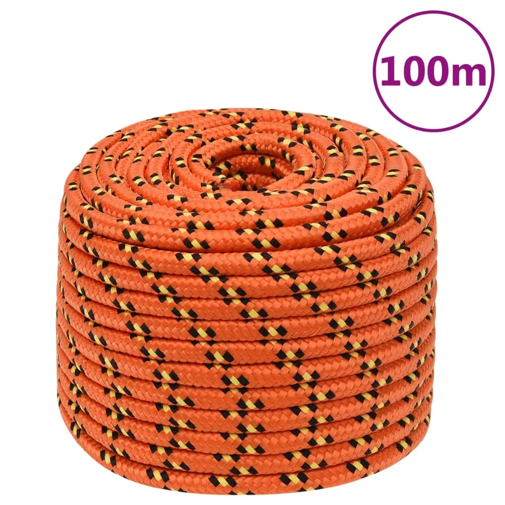 vidaXL Corda Nautica Arancione 12 mm 100 m in Polipropilene