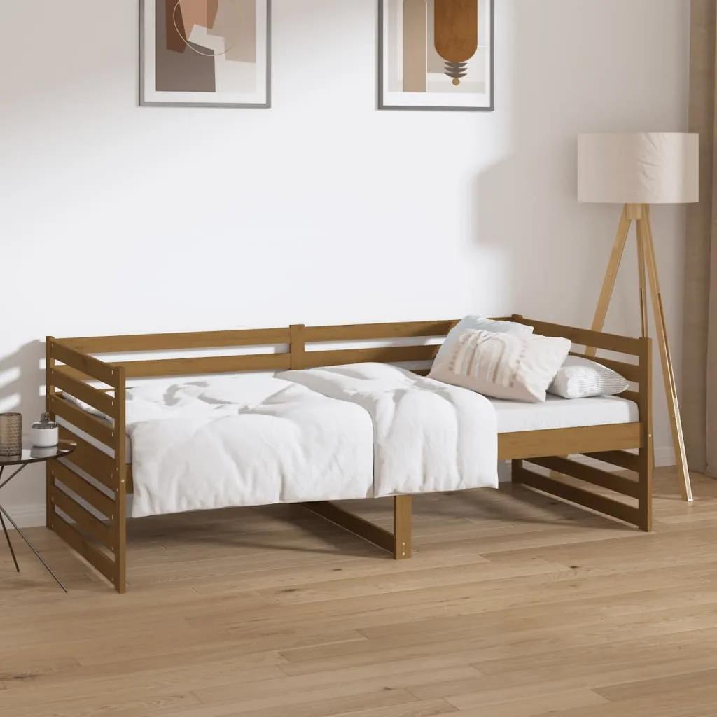 vidaXL Dormeuse Miele 90x190 cm in Legno Massello di Pino