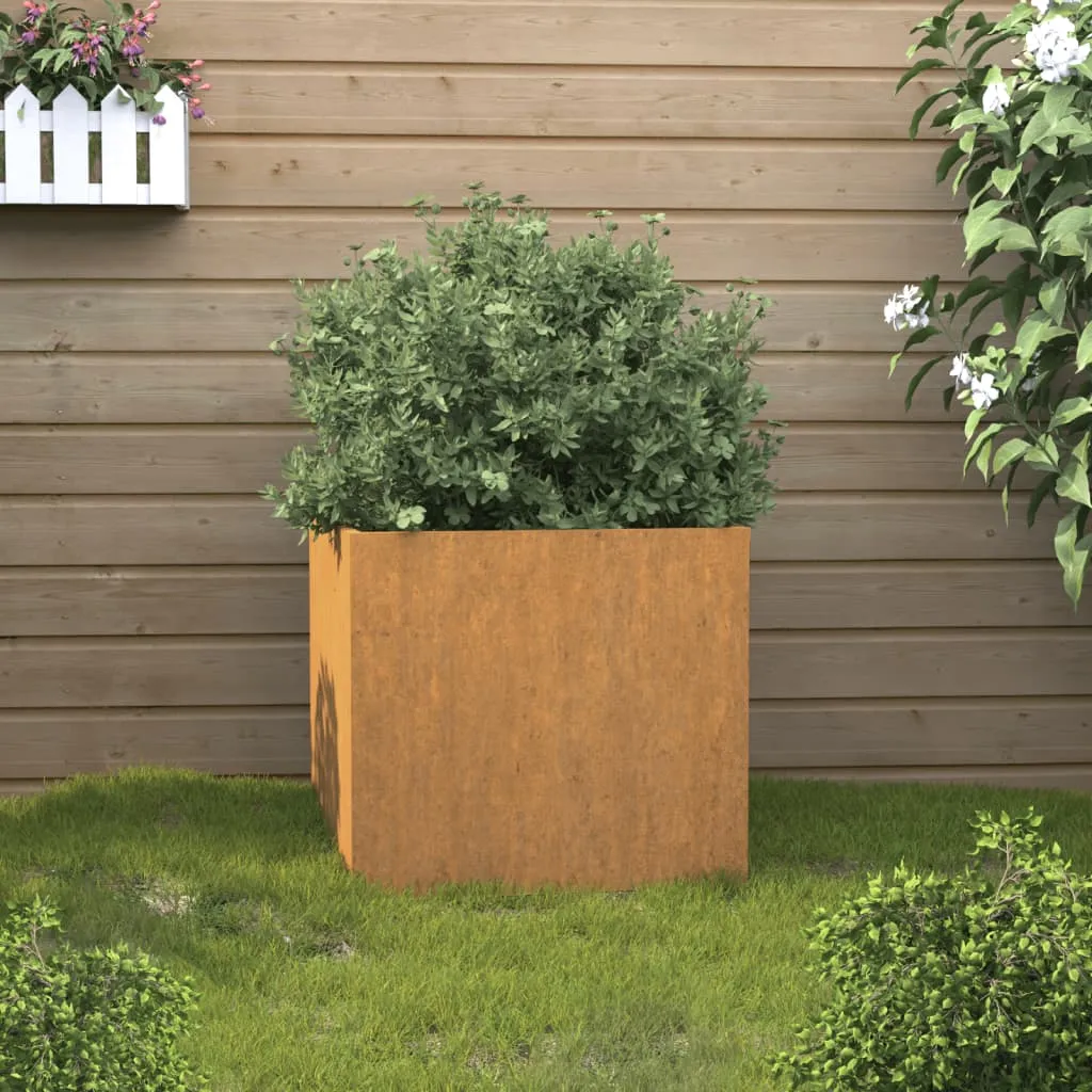 vidaXL Fioriera 32x30x29 cm Acciaio Corten