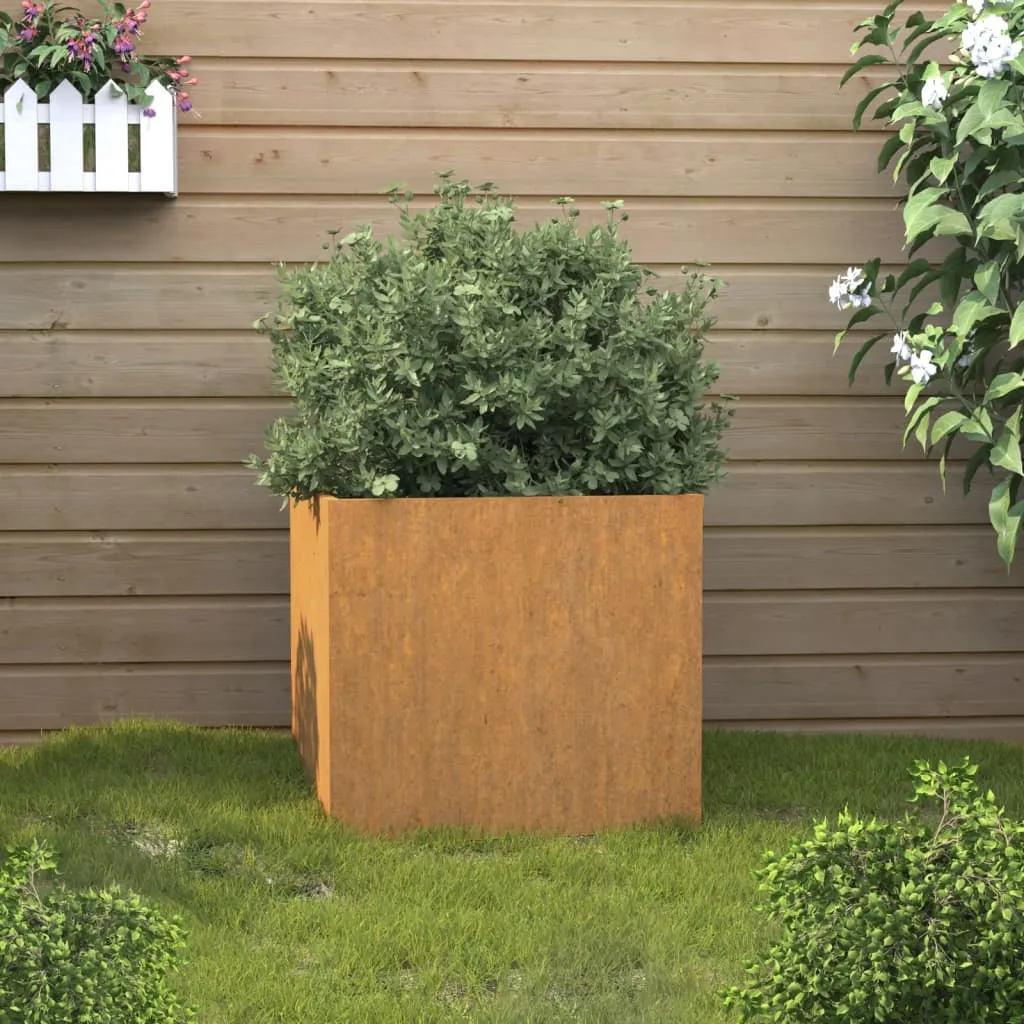 vidaXL Fioriera 49x47x46 cm Acciaio Corten