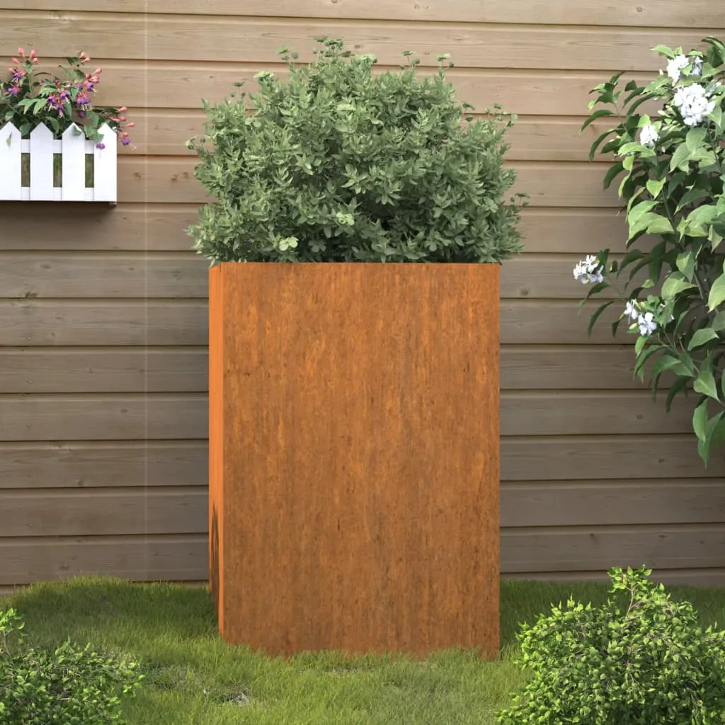 vidaXL Fioriera 42x38x75 cm Acciaio Corten